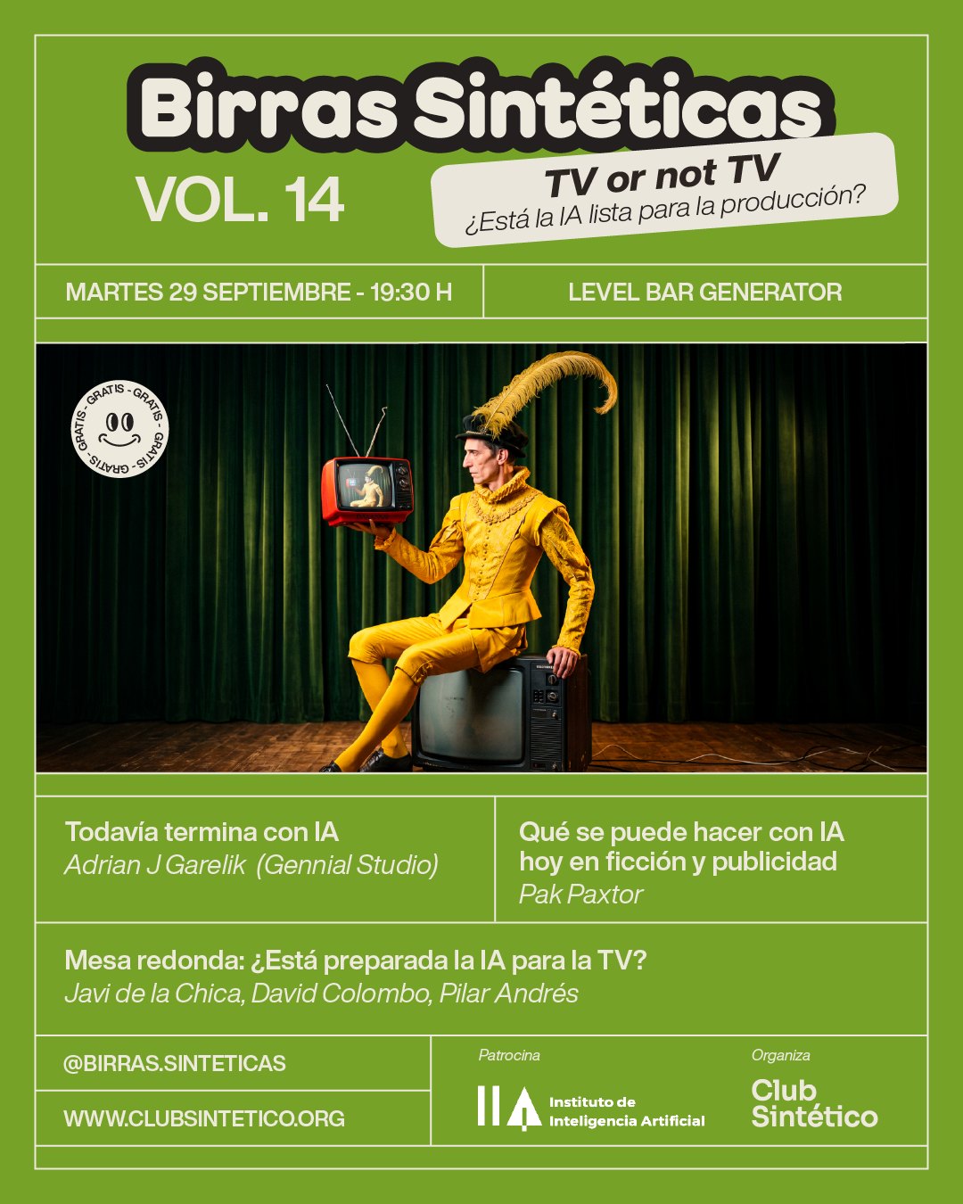 Cartel Birras Sintéticas Vol. 14 — TV or not TV: ¿Está la IA lista para la producción?